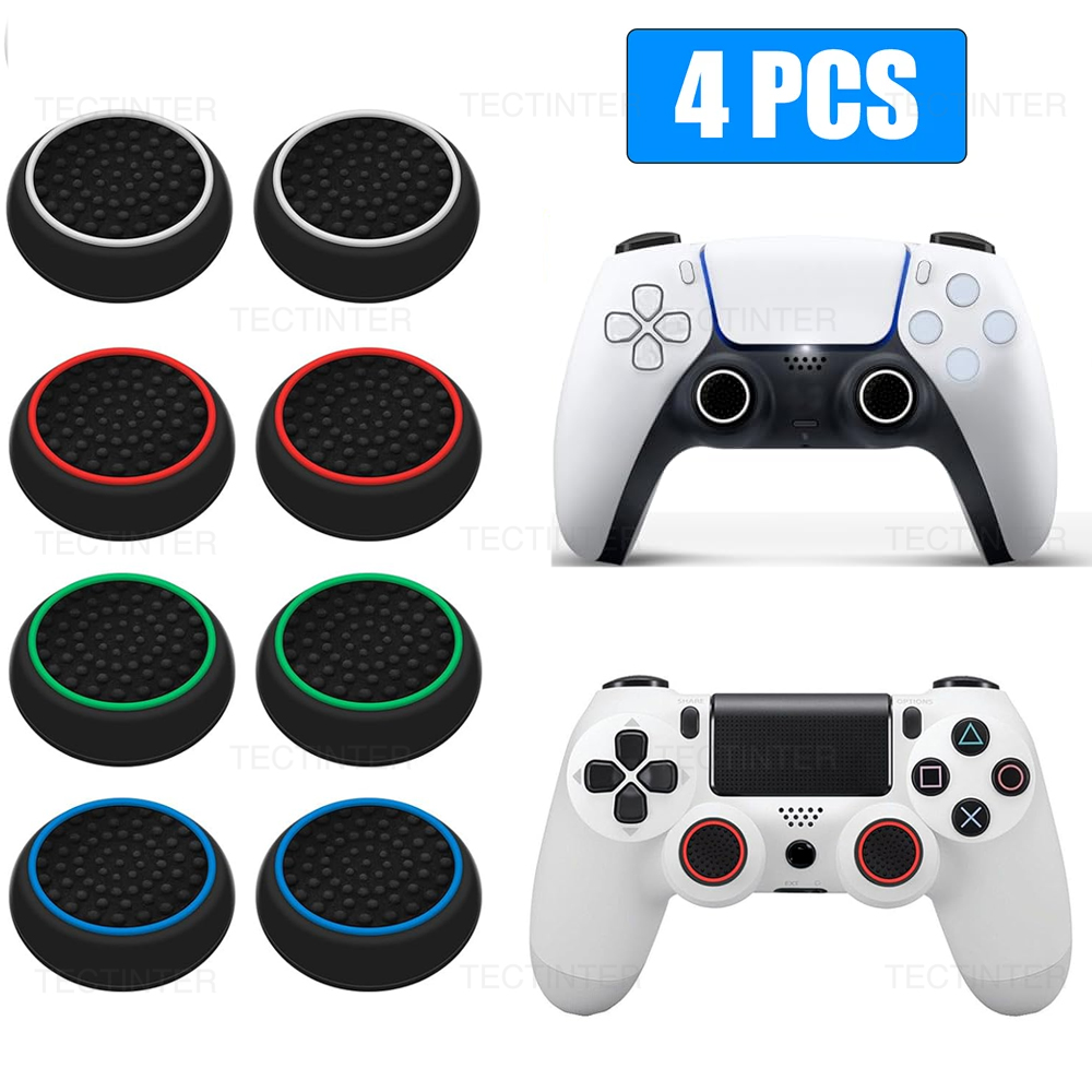 Gaming Console Tv - 4PCS Silicone Analog ThumbStick Grip Caps