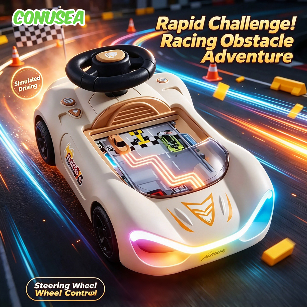 Gaming Console In - Children's Steering Wheel Toy Puzzle Board