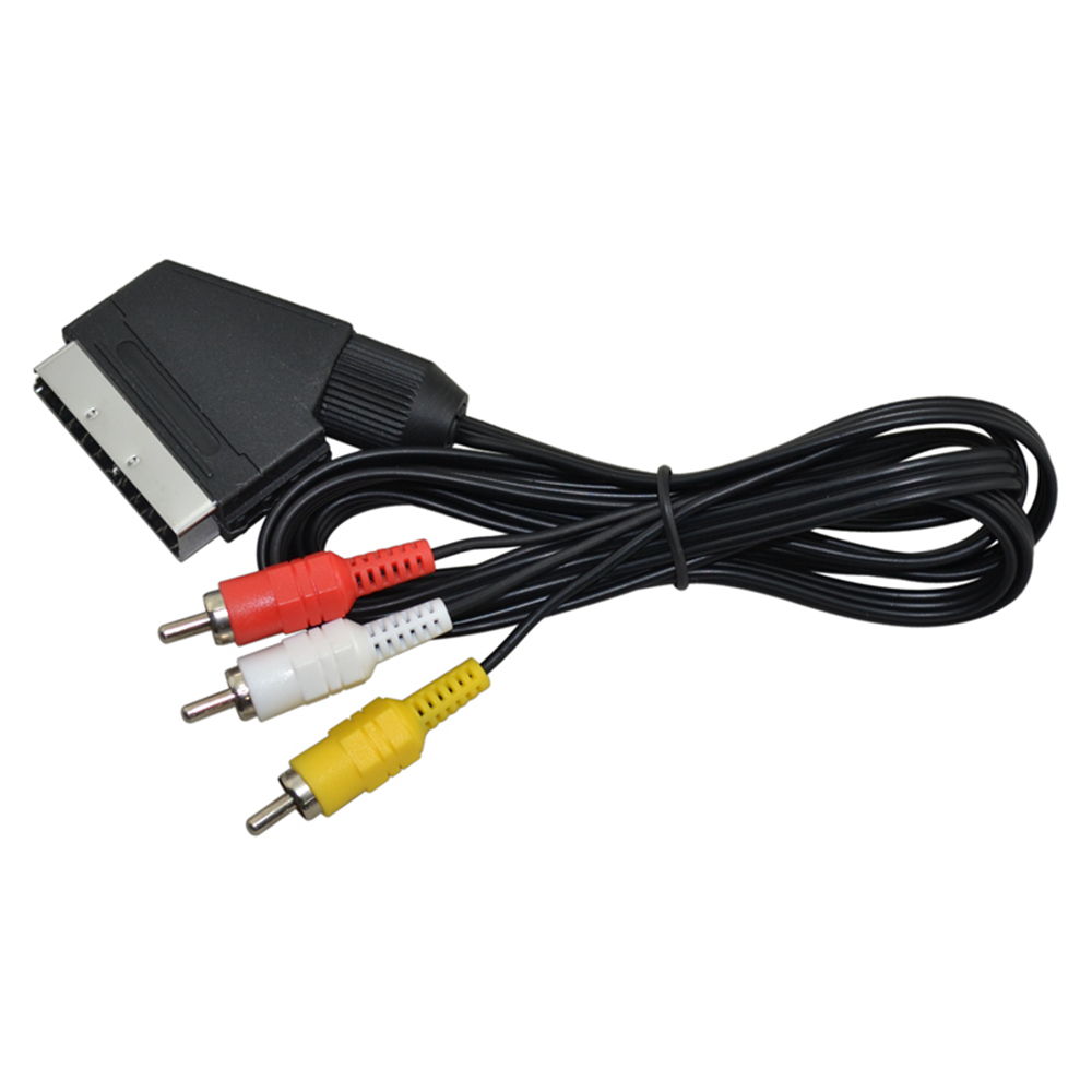 Gaming Console Latest - Scart Cable To 3 RCA AV
