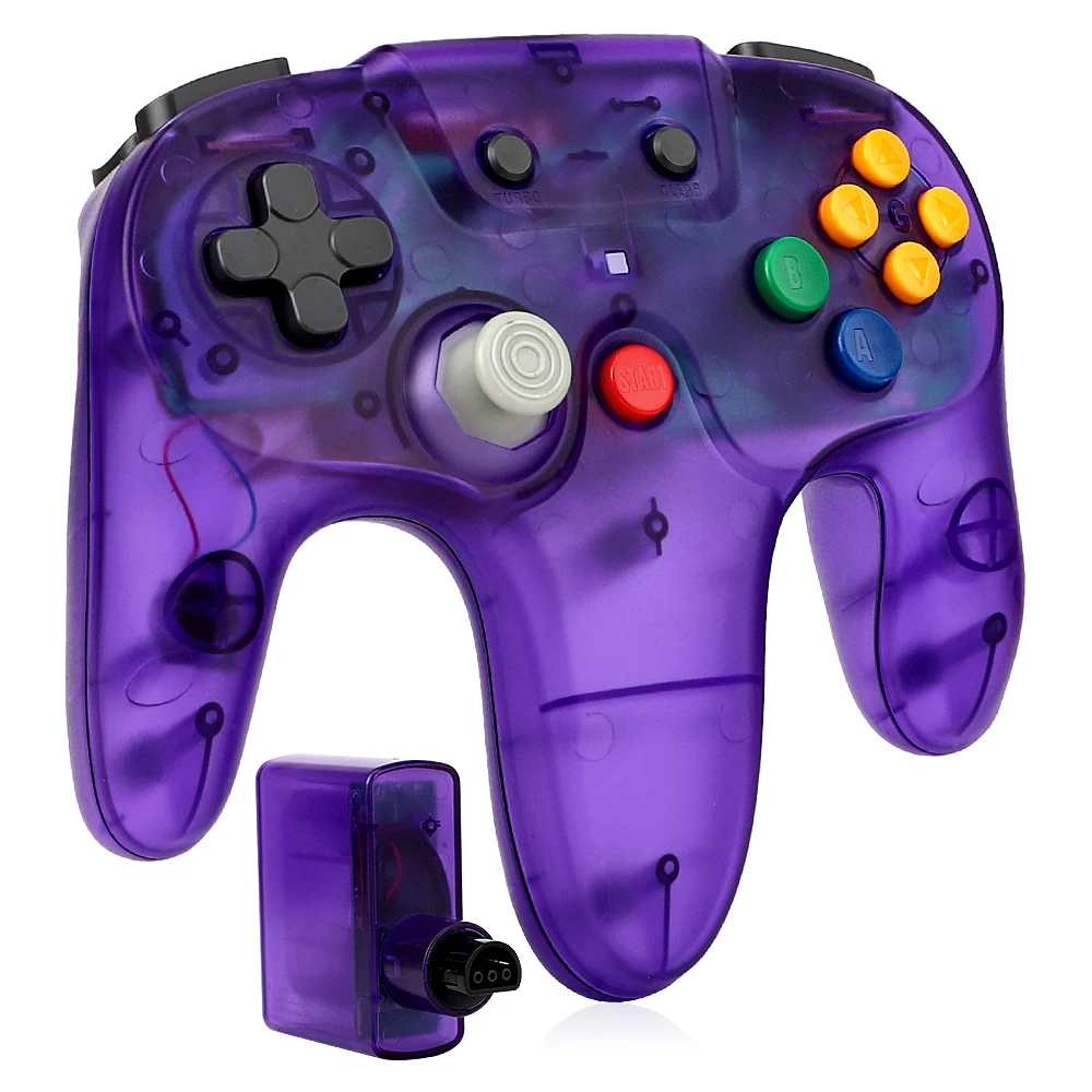 Gaming Console Buttons - Transparent Red Green Blue Purple 2.4G