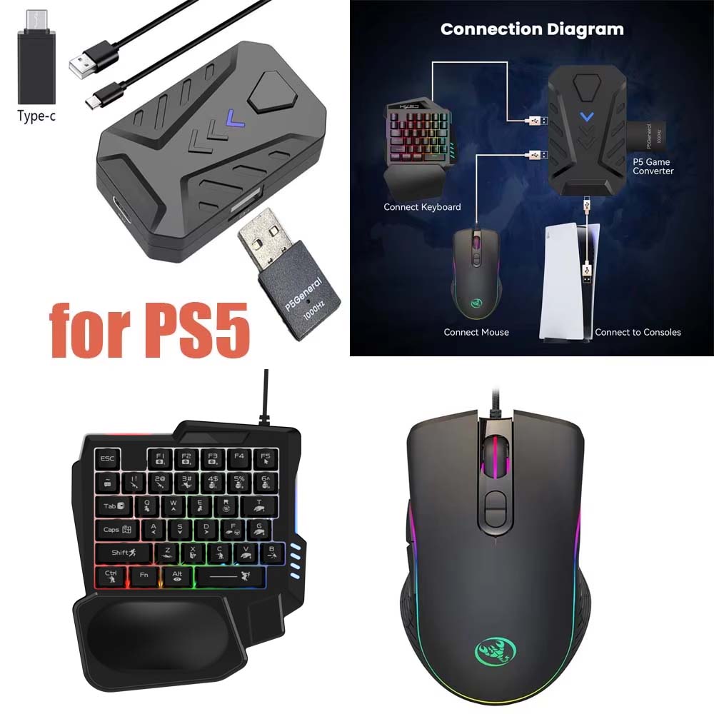 for PS5 Gaming Keyboard Mouse  - огляд і ціна Gaming Console Buttons