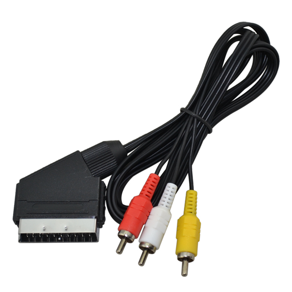 Scart Cable To 3 RCA AV TV Vid - огляд і ціна Gaming Console Latest