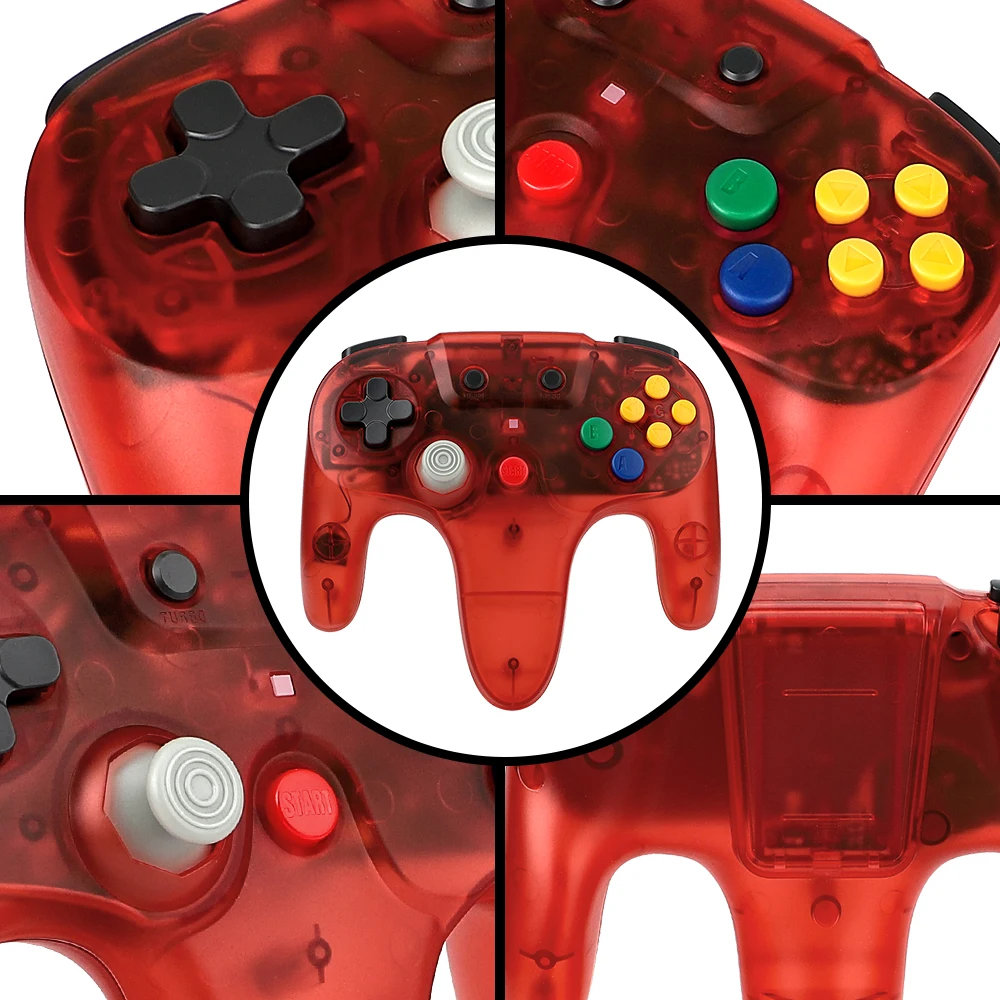 Transparent Red Green Blue Pur - огляд і ціна Gaming Console Buttons